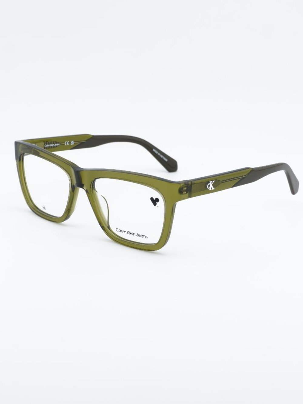 Calvin Klein Jeans CKJ25615 309 Eyeglasses Khaki 55mm Rectangle Frame